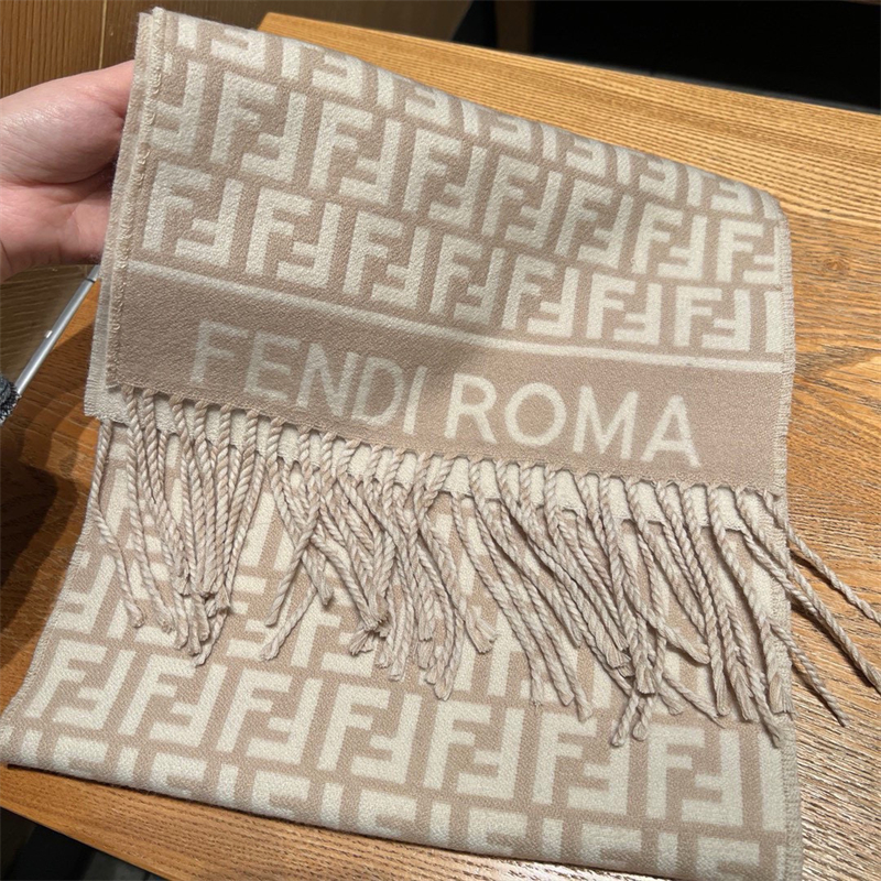 펜디 FF 울 캐시미어 스카프 머플러