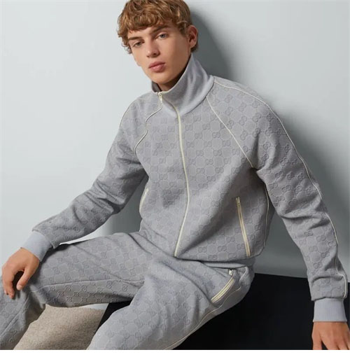 구찌 나일론 GG 자카드 집업 자켓/팬츠 세트