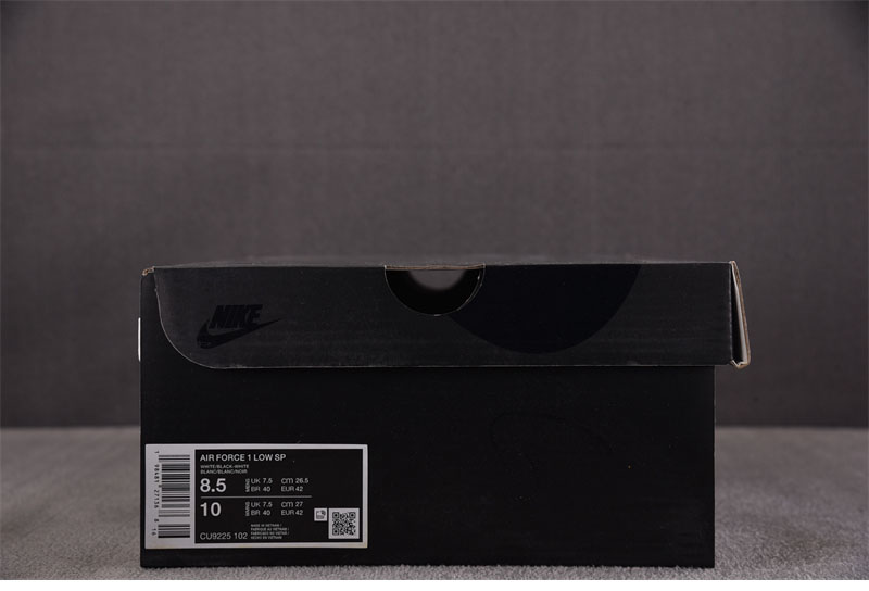 나이키 x 슈프림 에어포스 1 로우 SP 화이트/블랙 CU9225-102