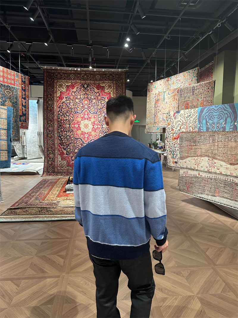 디올 CD 다이아몬드 캐시미어 코튼 저지 스웨터 니트