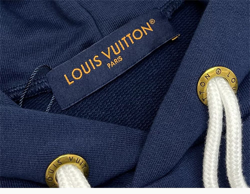 루이비통 그래픽 LV 노티컬 로프 시그니처 코튼 저지 후드