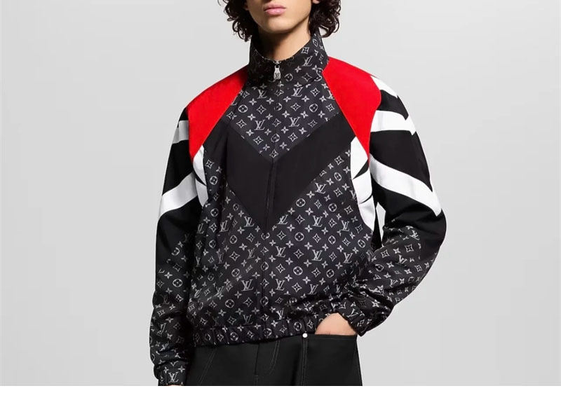 루이비통 x 니고 모노그램 프린티드 나일론 트랙수트 탑