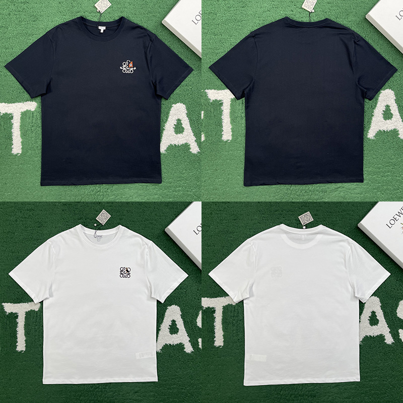 로에베 퓨처리스트 캣츠 아나그램 크루넥 반팔 티셔츠