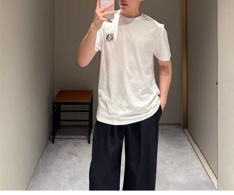 로에베 퓨처리스트 캣츠 아나그램 크루넥 반팔 티셔츠