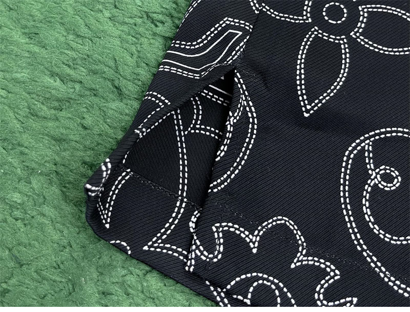 루이비통 LV 아라베스크 프린티드 숏 슬리브드 실크 셔츠