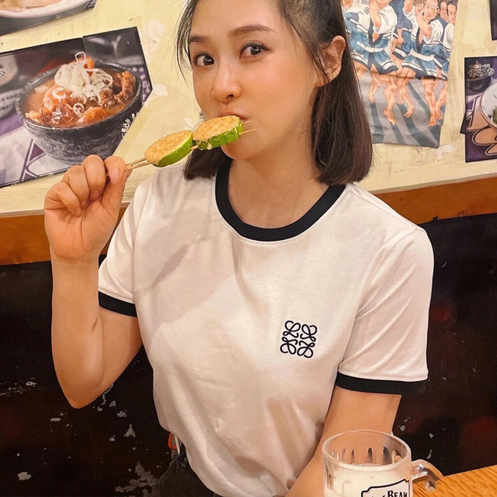 로에베 아나그램 로고 배색 반팔 티셔츠 “2COLOR”