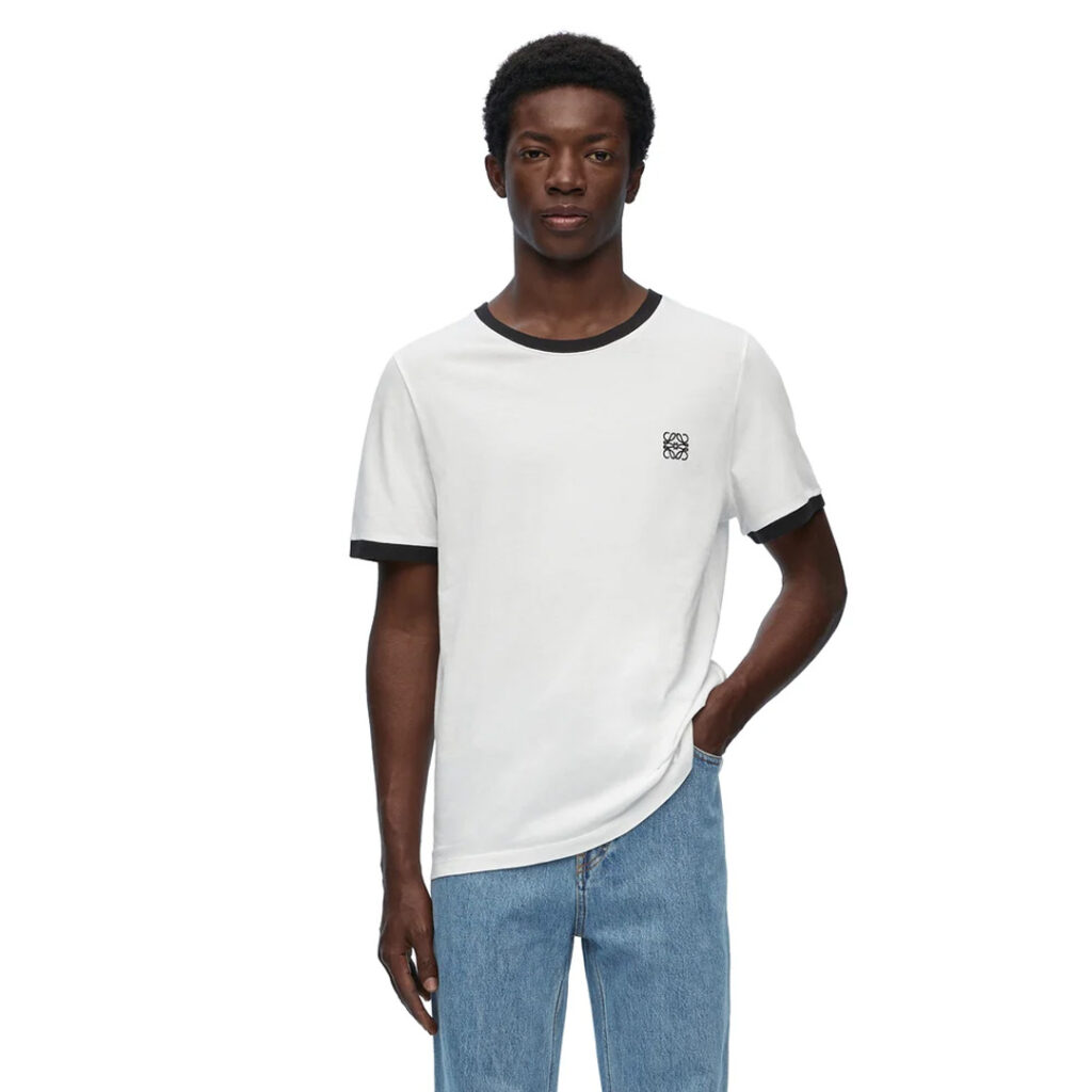 로에베 아나그램 로고 배색 반팔 티셔츠 “2COLOR”