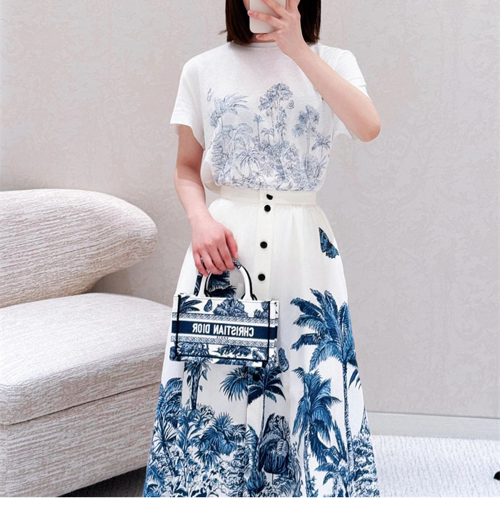 디올 Diorvier 코튼 반팔 티셔츠