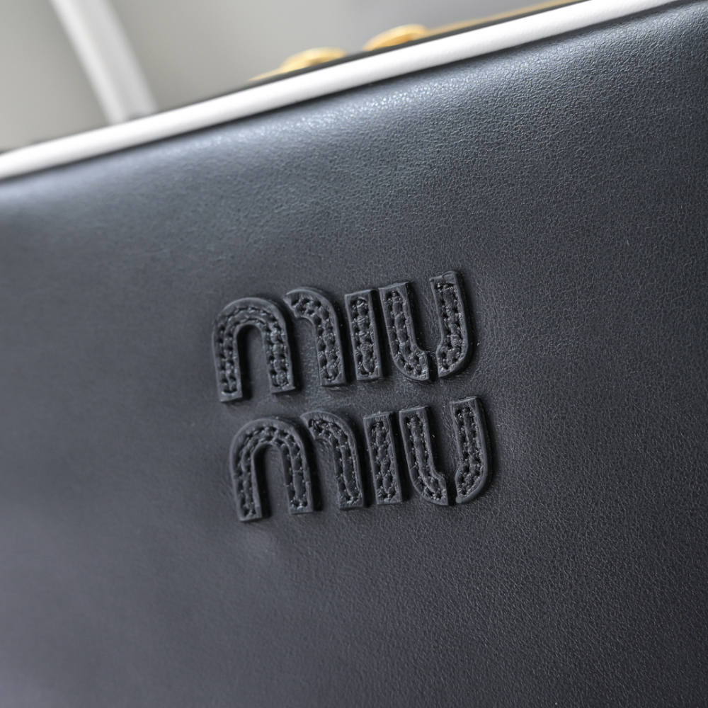 미우미우 Beau Leather Top Handle