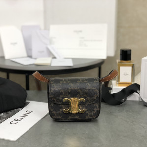 셀린느 트리옹프 미니 크로스백 트리옹프 캔버스 101512