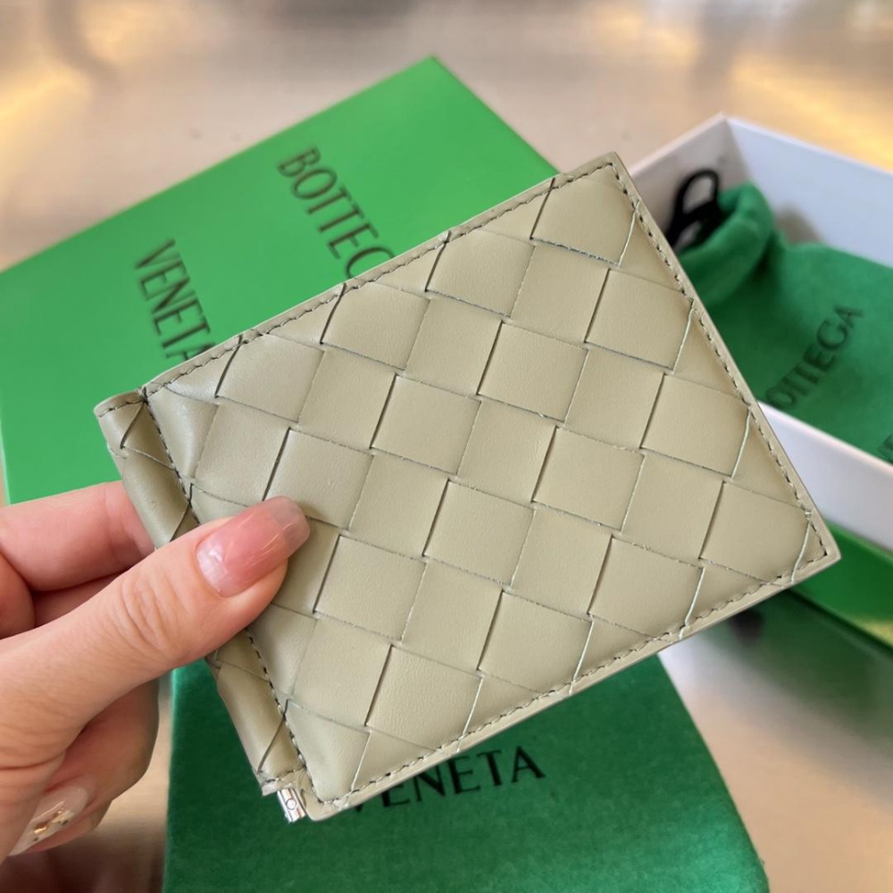 Bottega Veneta Intrecciato Bill_Clip_Wallet