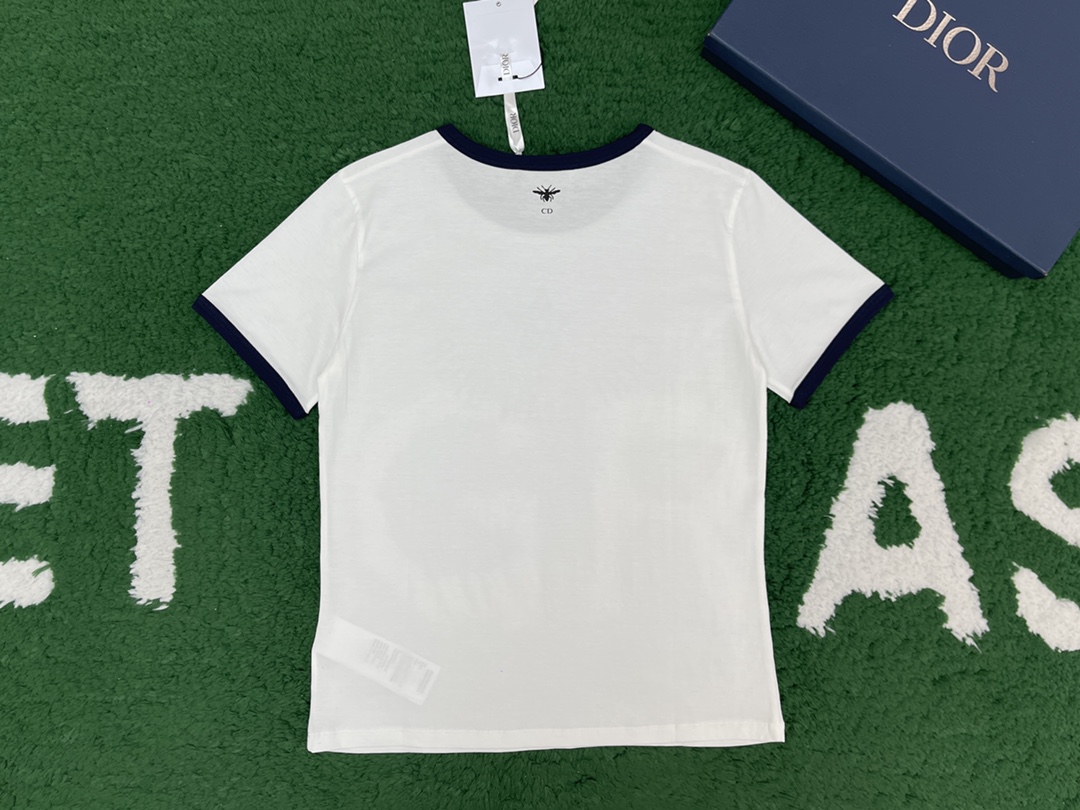 디올 DIORIVIERA 코튼 저지 반팔 티셔츠 “3COLOR”