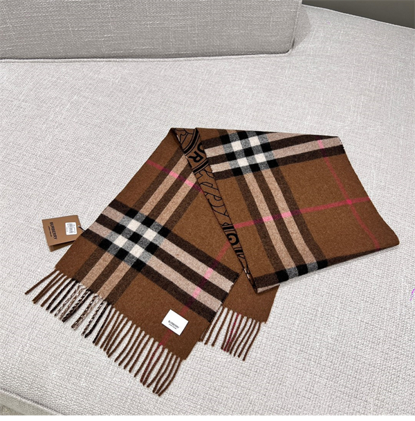 버버리 모노그램 리버시블 캐시미어 머플러 스카프