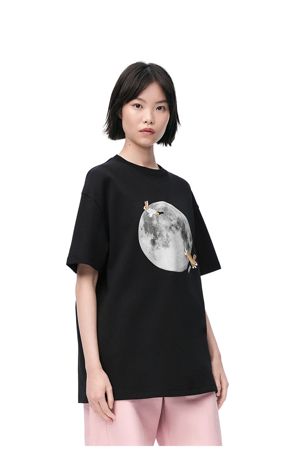 로에베 x 수나 후지타 Bunny & Moon 반팔 티셔츠