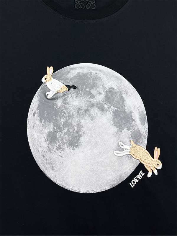 로에베 x 수나 후지타 Bunny & Moon 반팔 티셔츠