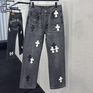 크롬하츠 멀티 크로스 데님 팬츠