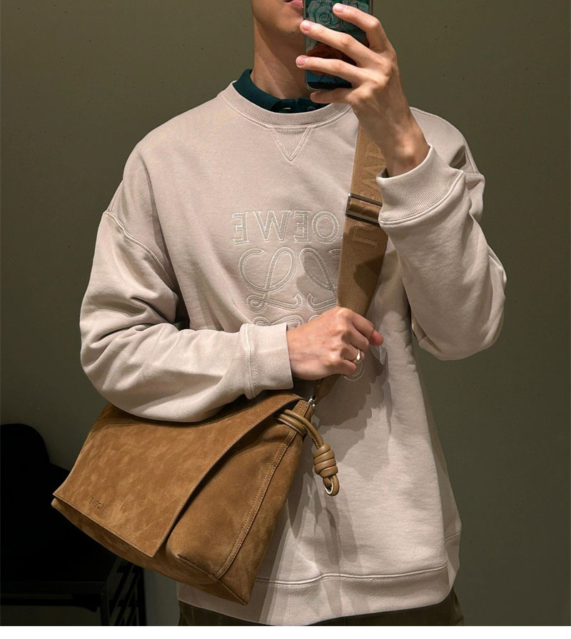 로에베 아나그램 레귤러 코튼 스웨트셔츠 맨투맨