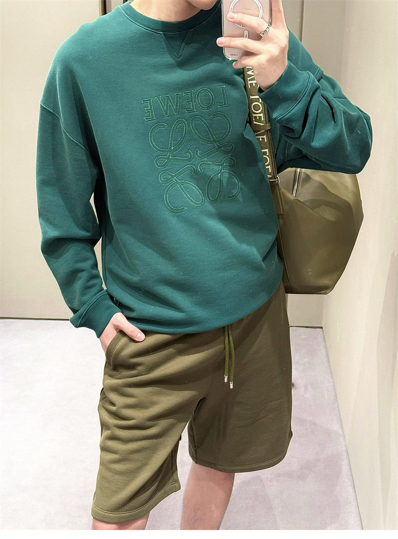 로에베 아나그램 레귤러 코튼 스웨트셔츠 맨투맨