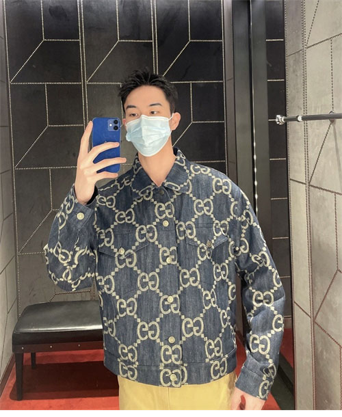 구찌 점보 GG 데님 자켓