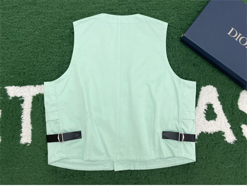 디올 x 스톤아일랜드 코튼 블렌드 새틴 베스트 2컬러