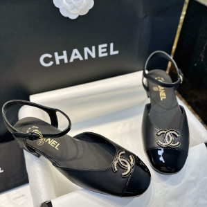 샤넬 25P CC로고 슬링백 메리제인 플랫 샌들 （터보）