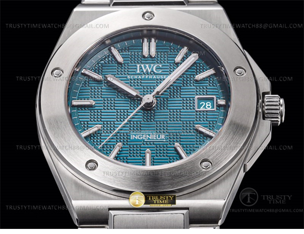 GH공장 IWC 인제니어 아쿠아다이얼 브레이슬릿 IWC0555D – Ingenieur Auto SS_SS A-Grn GHF MY9015 그린 블루