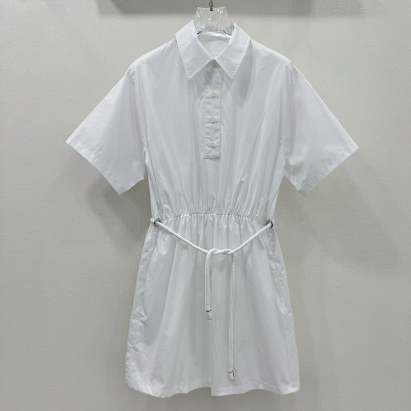 프라다 포플린 새틴 드레스