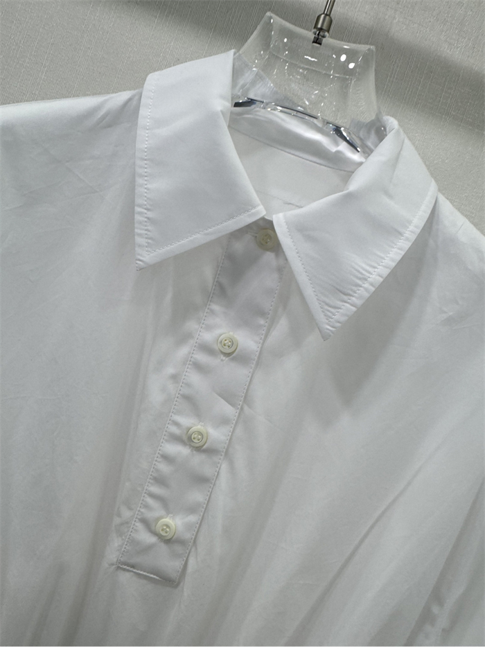 프라다 포플린 새틴 드레스