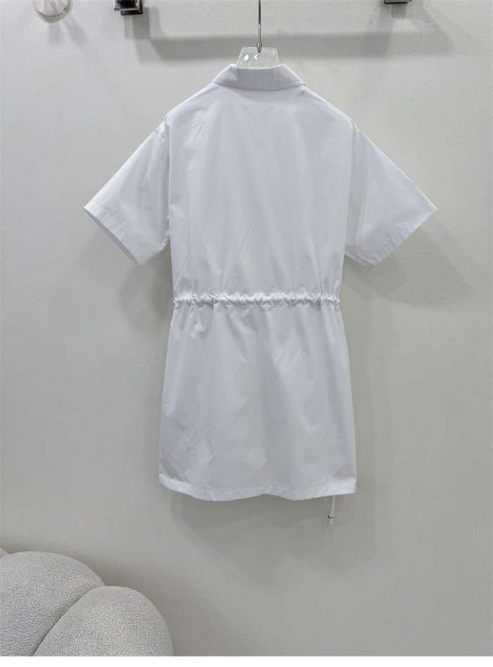 프라다 포플린 새틴 드레스