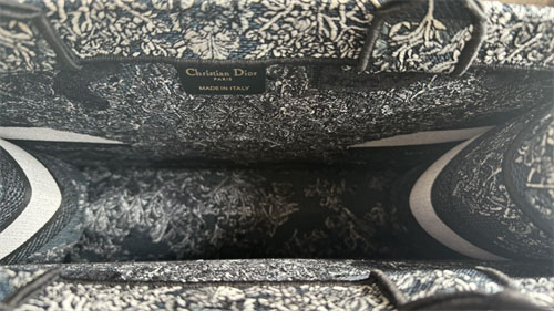 디올 북 토트백 어라운드 더 월드 블루 & 화이트