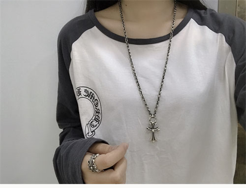 크롬하츠 페이퍼체인 925실버 목걸이 60cm