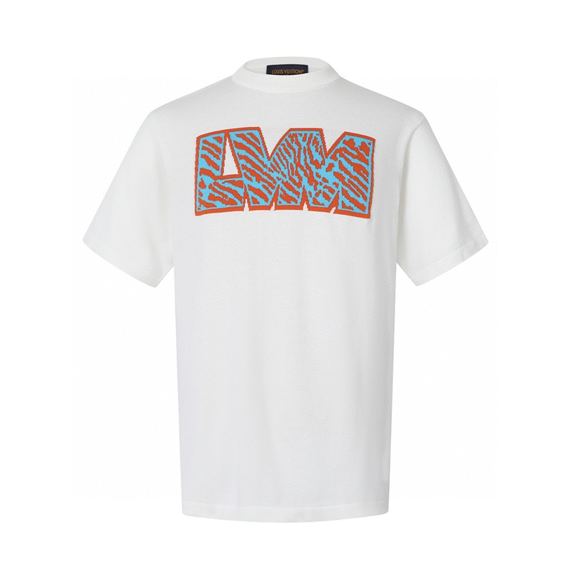 루이비통 LVM 자카드 반팔 니트