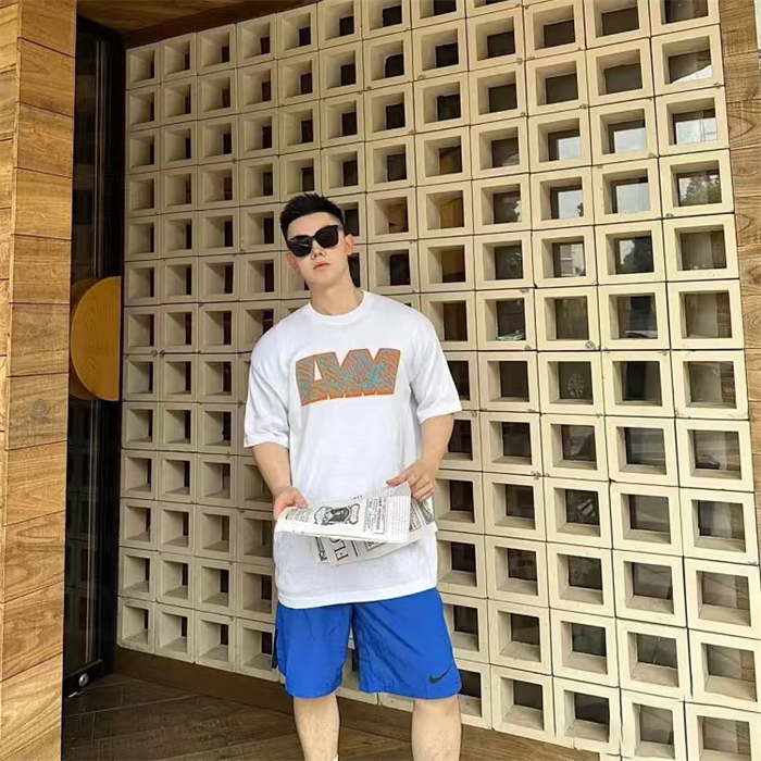 루이비통 LVM 자카드 반팔 니트