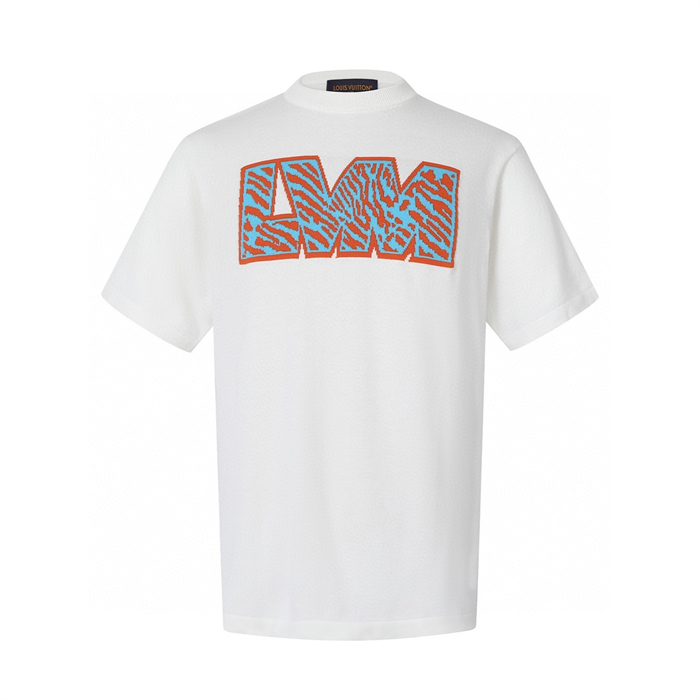 루이비통 LVM 자카드 반팔 니트