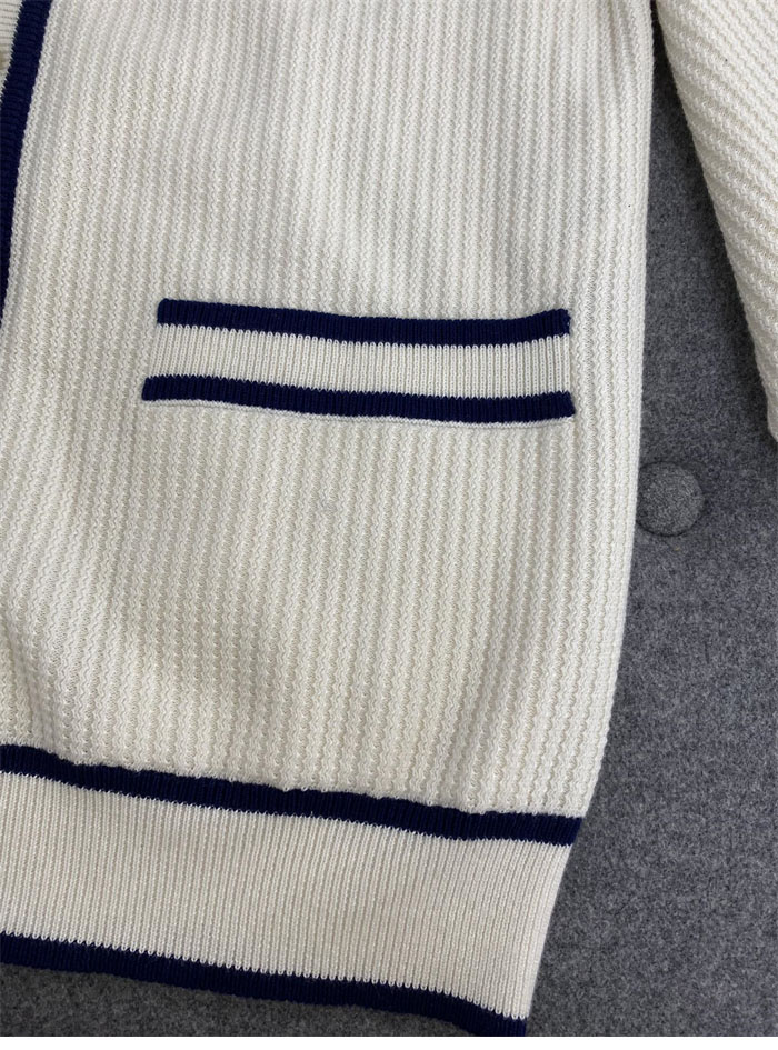 구찌 리브드 울 블렌드 인터로킹G 로고 가디건