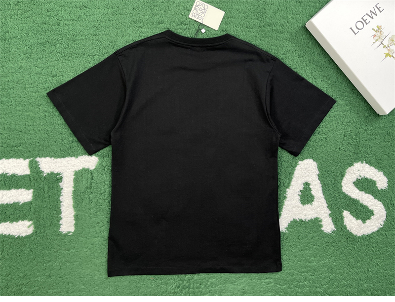 로에베 포켓 로고 릴랙스 핏 코튼 티셔츠