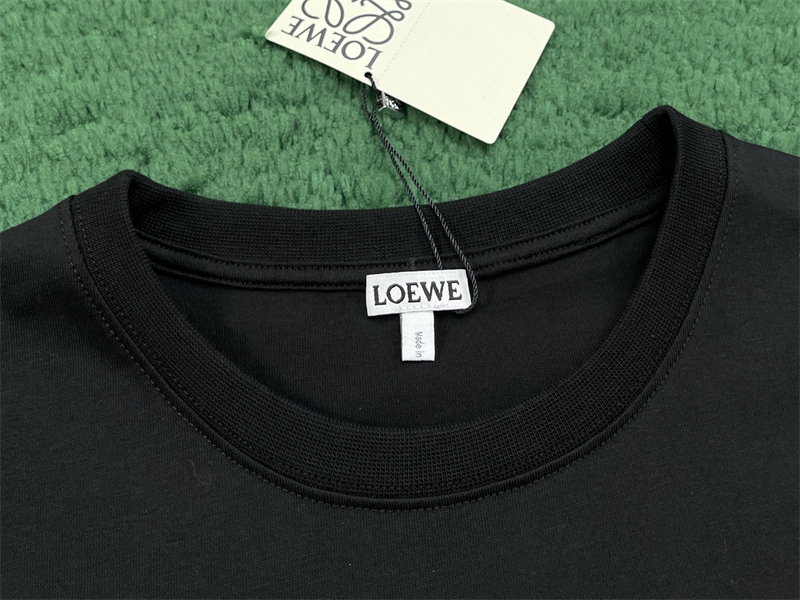 로에베 포켓 로고 릴랙스 핏 코튼 티셔츠