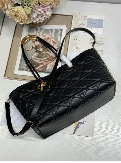 디올 뚜주흐 백 라지 블랙 그래픽 까나쥬