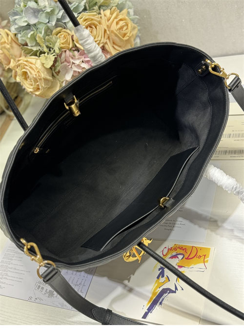 디올 뚜주흐 백 라지 블랙 그래픽 까나쥬