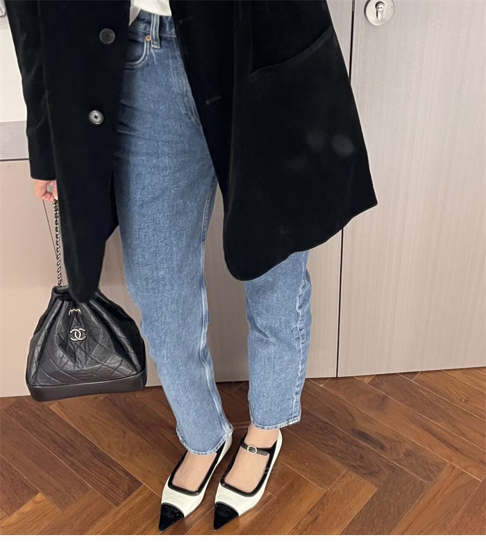 샤넬 22k 포인트 플랫 메리제인 슈즈