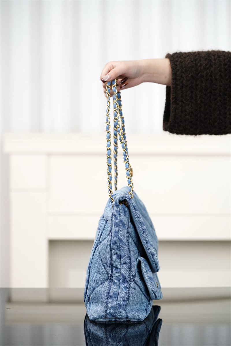 샤넬 25K 투포켓 맥시 플랩백