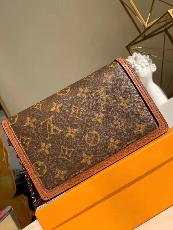 Louis Vuitton Dauphine Chain Wallet Monogram