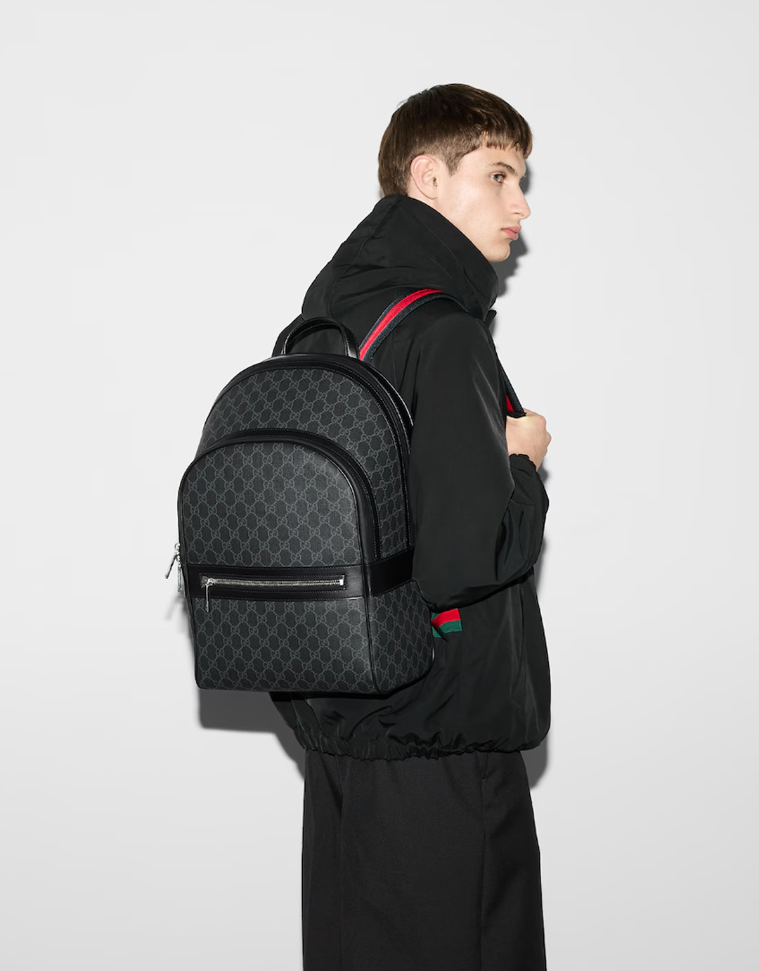 구찌 시그니처 GG 수프림 캔버스 백팩 28*44*15.5CM