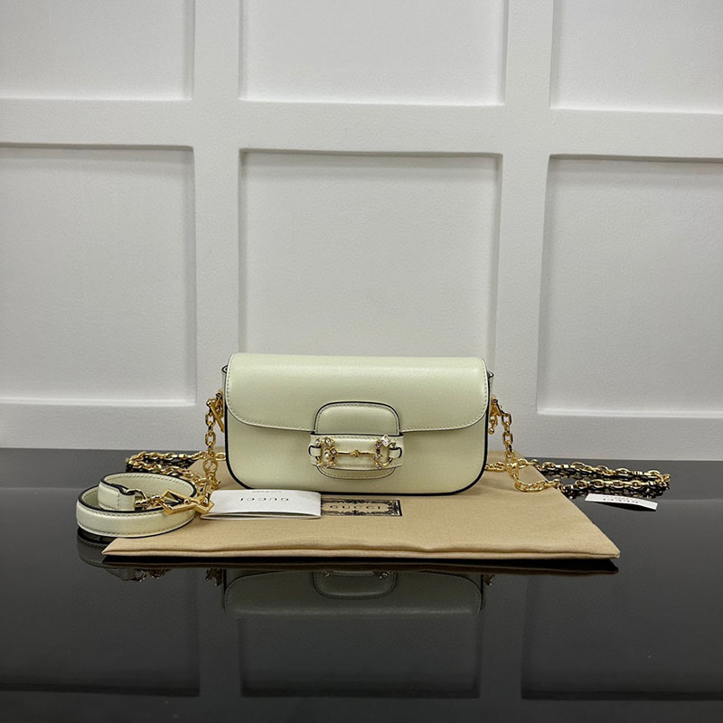 구찌 1955 홀스빗 메탈 스몰 숄더백