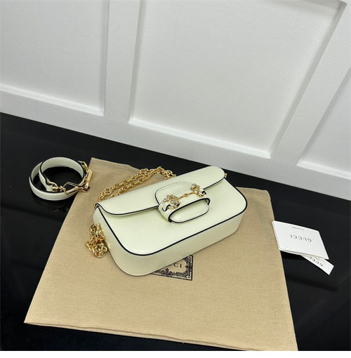 구찌 1955 홀스빗 메탈 스몰 숄더백