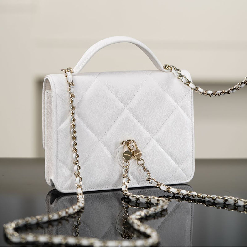 샤넬 25k 탑 핸들 체인 백팩