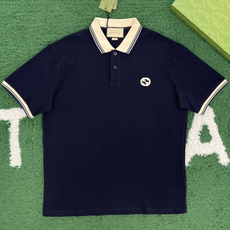 구찌 인터로킹 G 코튼 폴로 셔츠 반팔