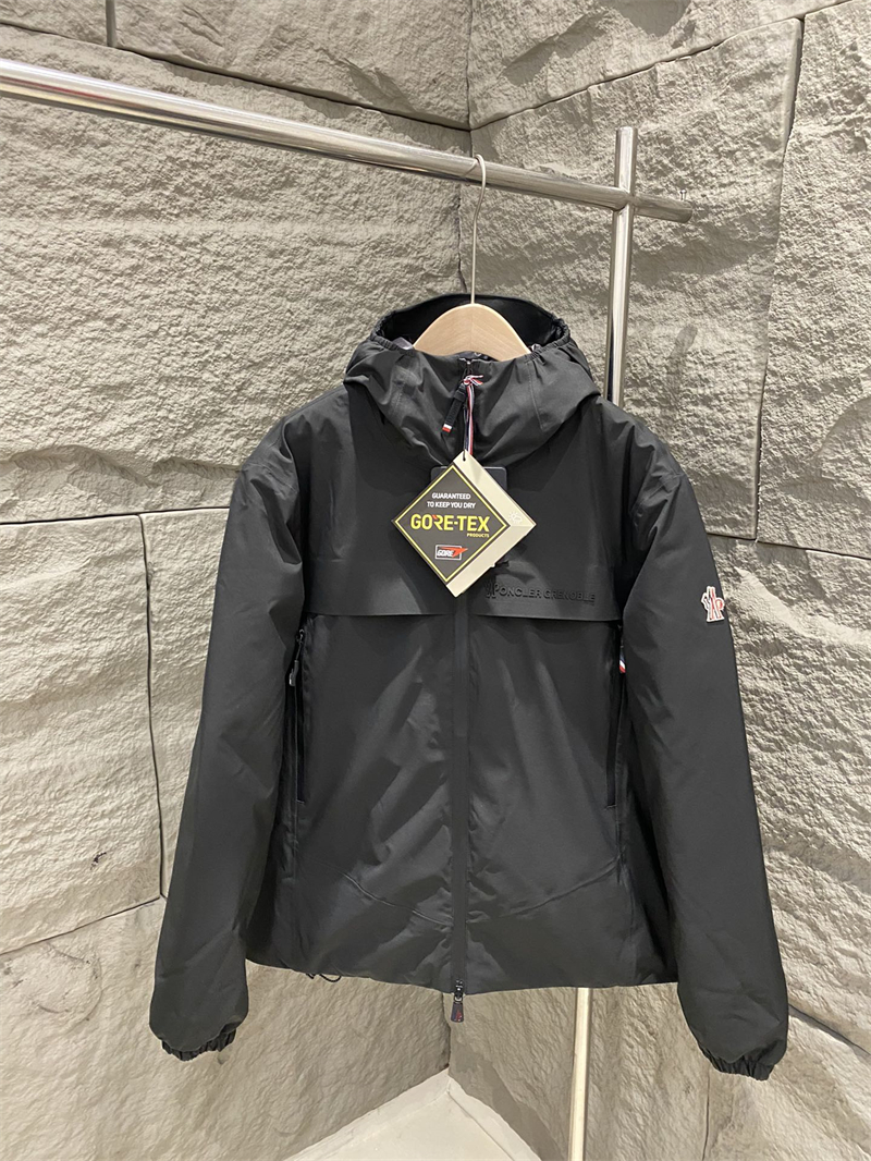 몽클레어 그레노블 쉽톤 윈드브레이커 후드 블랙