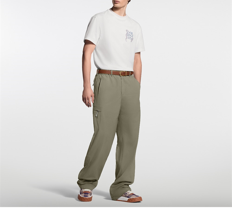 루이비통 시그니처 프린티드 숏 슬리브 반팔 티셔츠