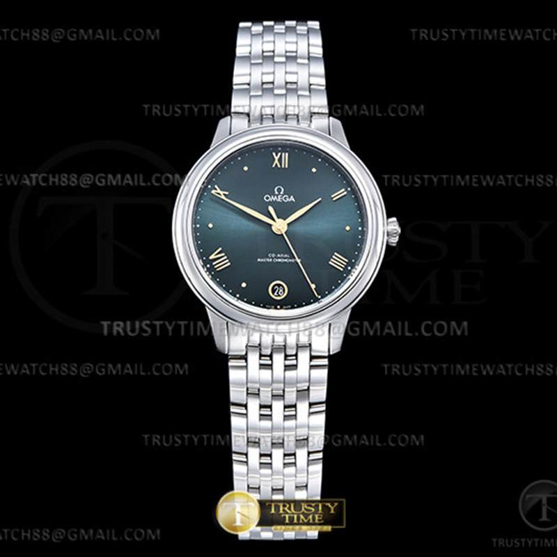 VS공장 오메가 드 빌 스틸 그린다이얼 로즈골드인덱스 브레이슬릿 De Ville Prestige 34mm SS_SS P-Grn_RG VSF A8800